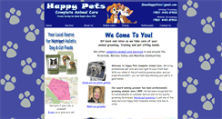 Desktop Screenshot of ginashappypets.com